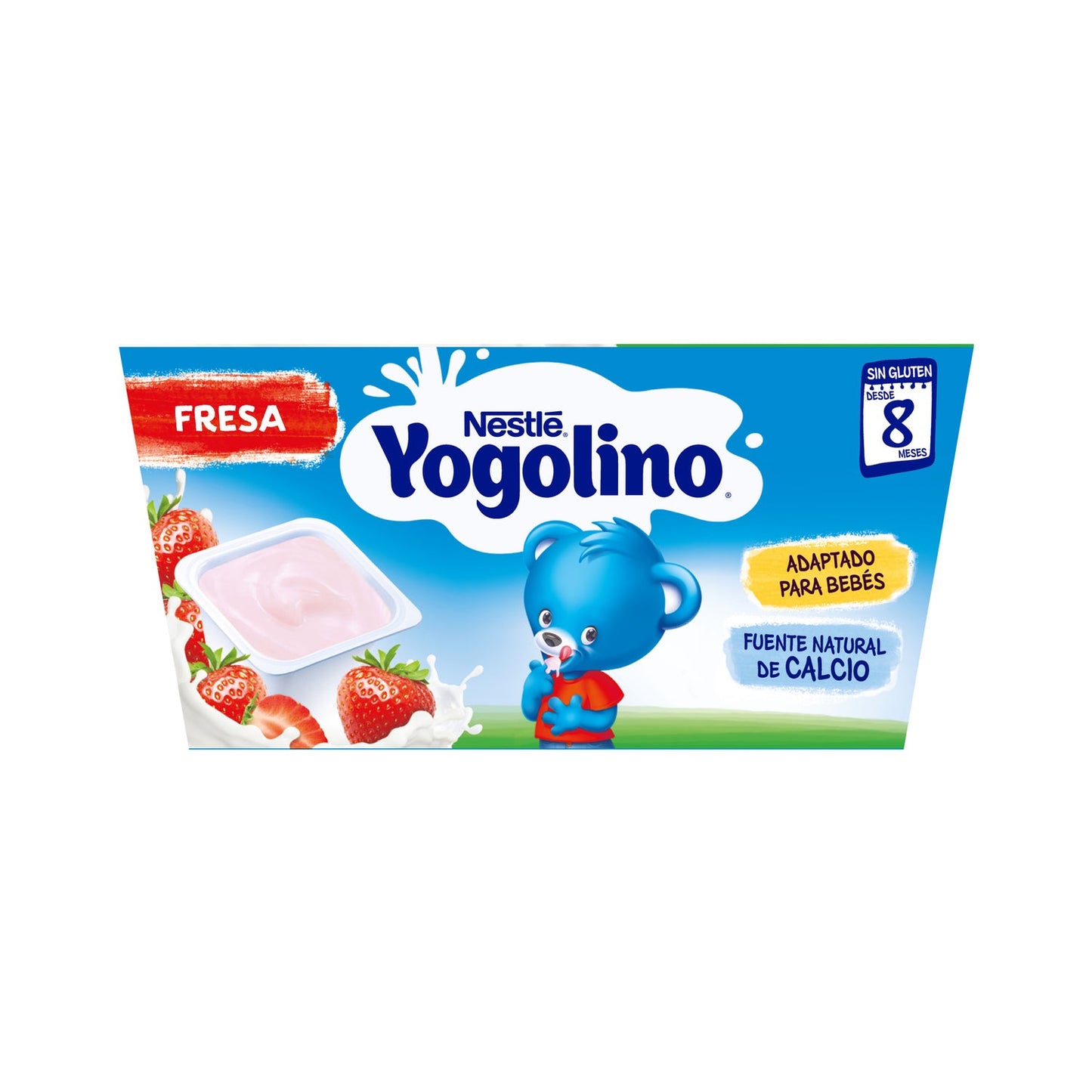 Nestlé postre lácteo fresa 4uds