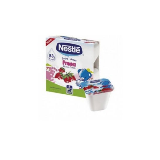 Nestlé postre lácteo fresa 4uds