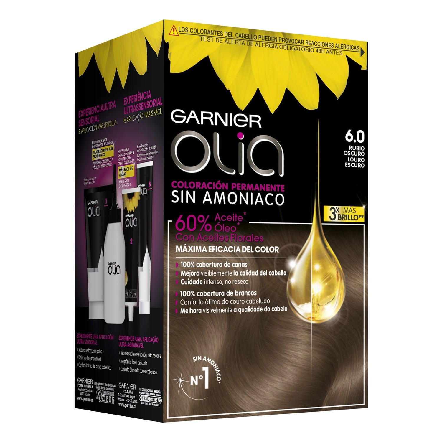 Garnier Olia Coloración Permanente N°6.0 Rubio Oscuro