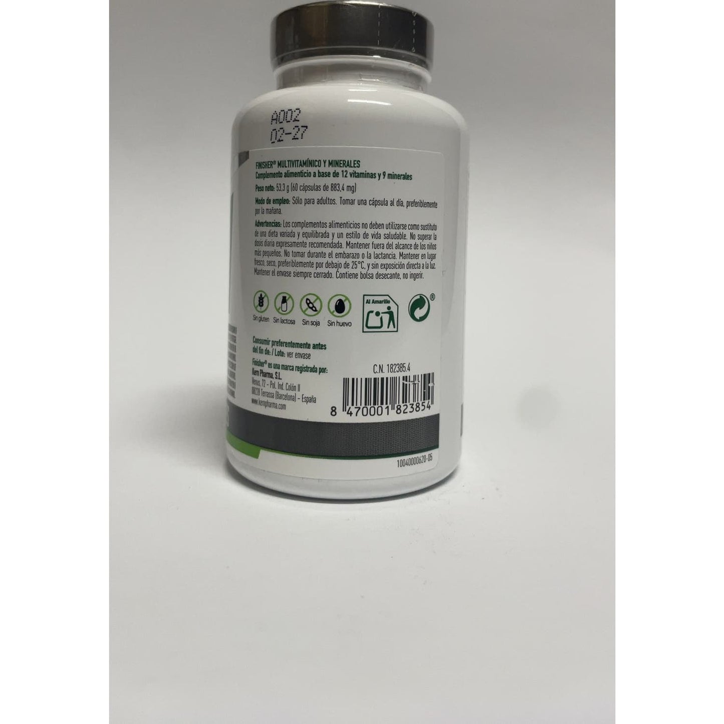 Finisher® Multivitamínico y Minerales 60Cáps
