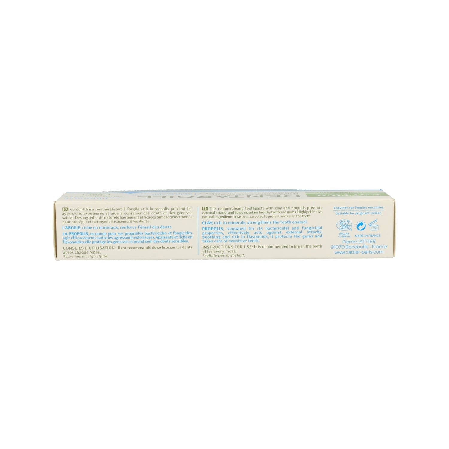Cattier Dentífrico Dentargile Propolis 75ml