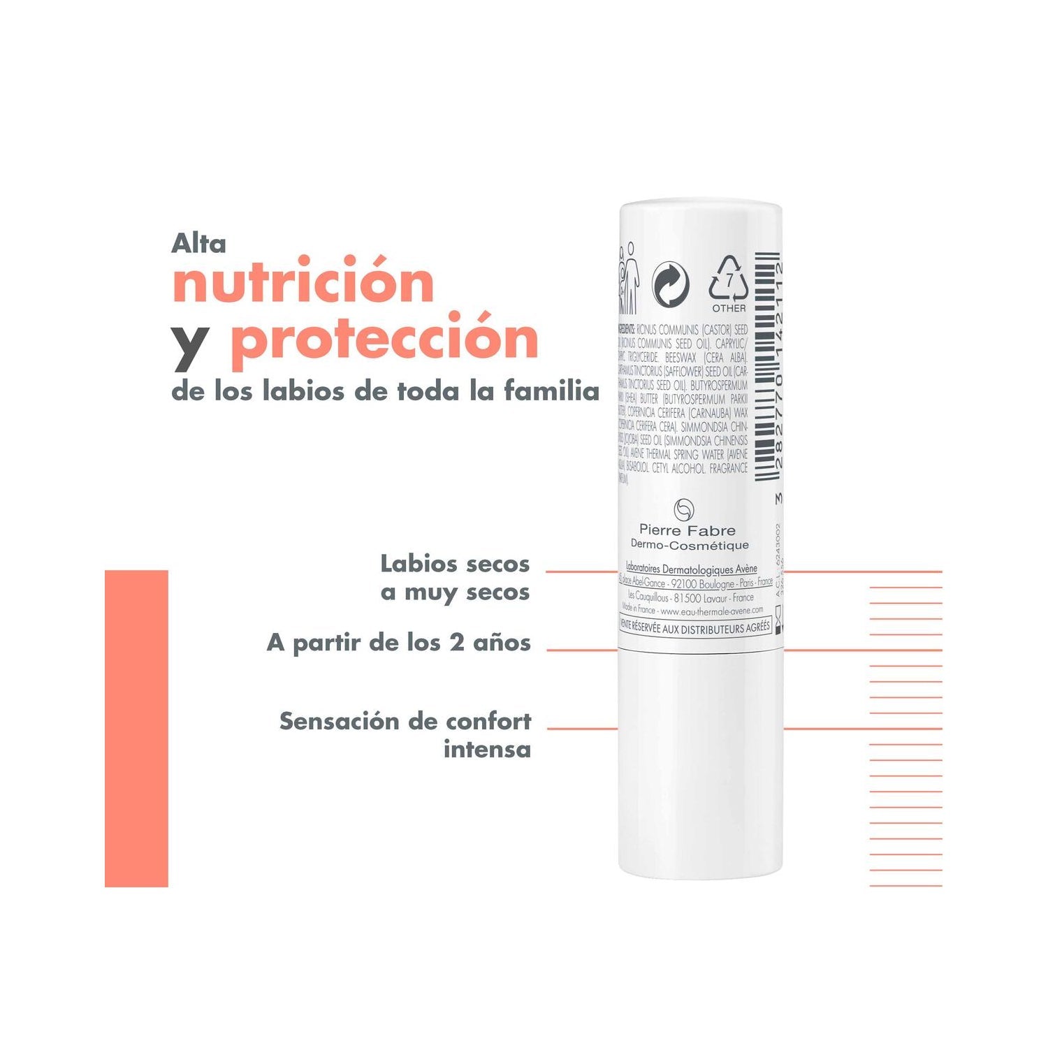Avène Cold Cream Nutrition Stick Labial 4g