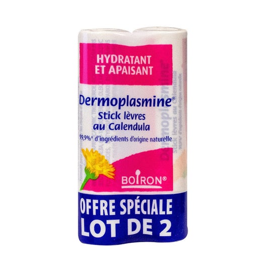 Boiron Dermoplasmine Barra de Labios de Caléndula 2 X4 g