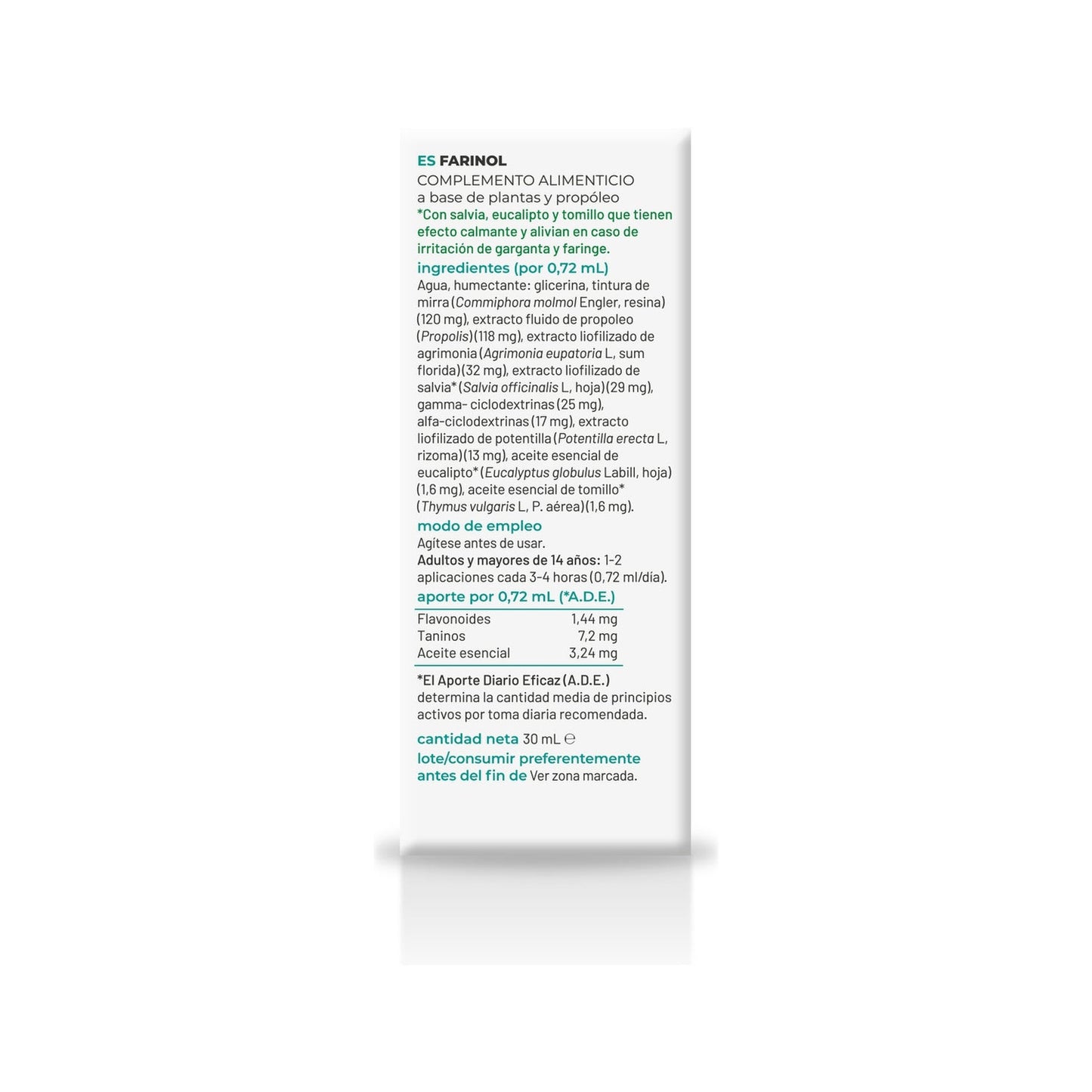 Soria Natural Composor 01 - Farinol Complex 30ml