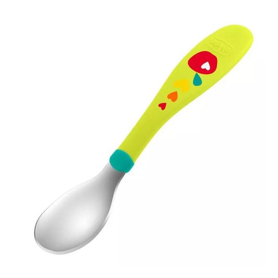 Chicco Pack Cubiertos Inox +18m Verde