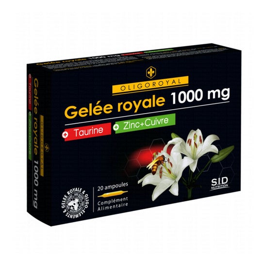SID Nutrición - Jalea Real Oligoroyal 1000mg + Taurina + Zinc-Cobre 20 ampollas