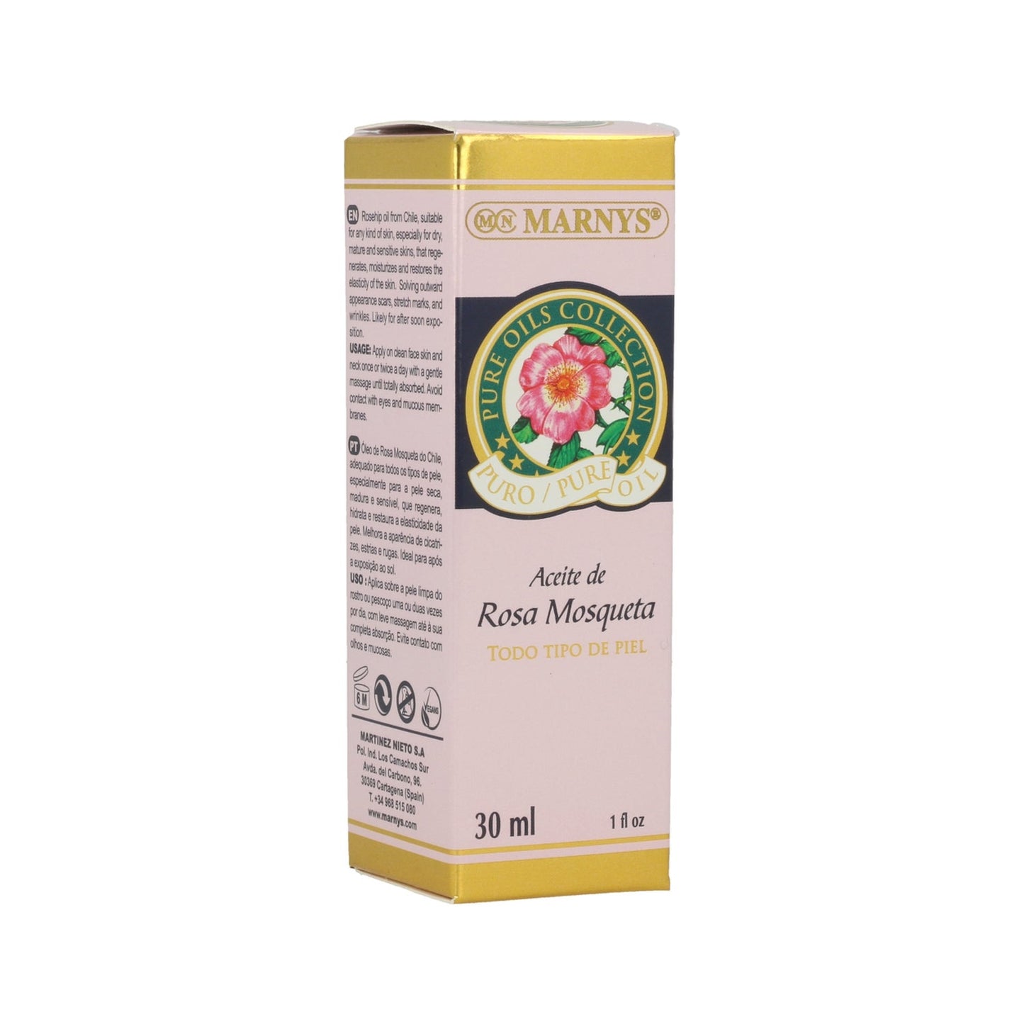 Marnys Aceite Puro de Rosa Mosqueta Revitalizante 30ml