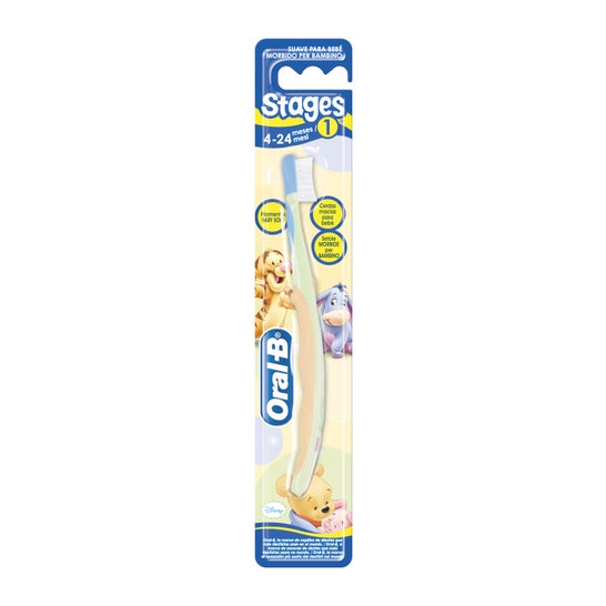 Oral-B Stages 1 cepillo dental infantil 4-24 meses 1ud