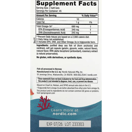 Nordic Naturals Ultimate Omega Junior 90comp