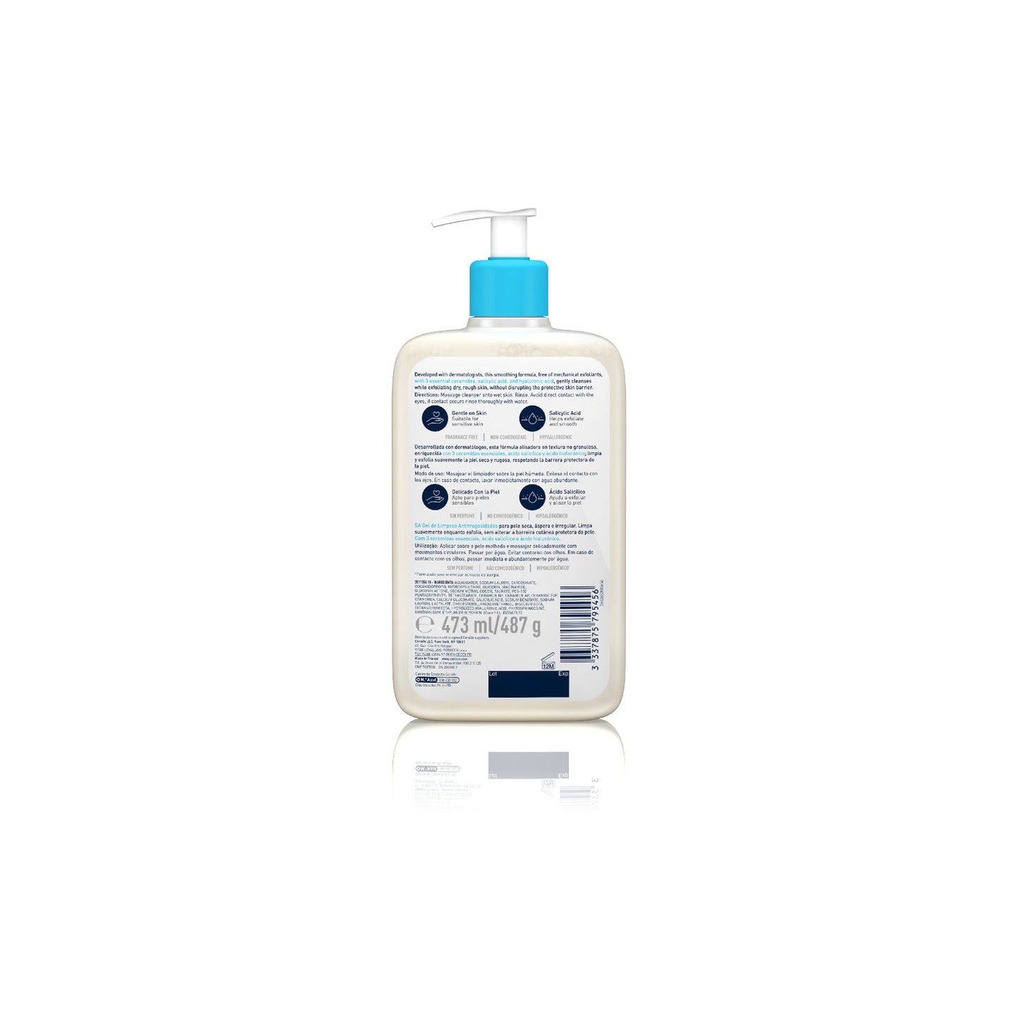 CeraVe® SA Gel Limpiador Anti Rugosidades 473ml