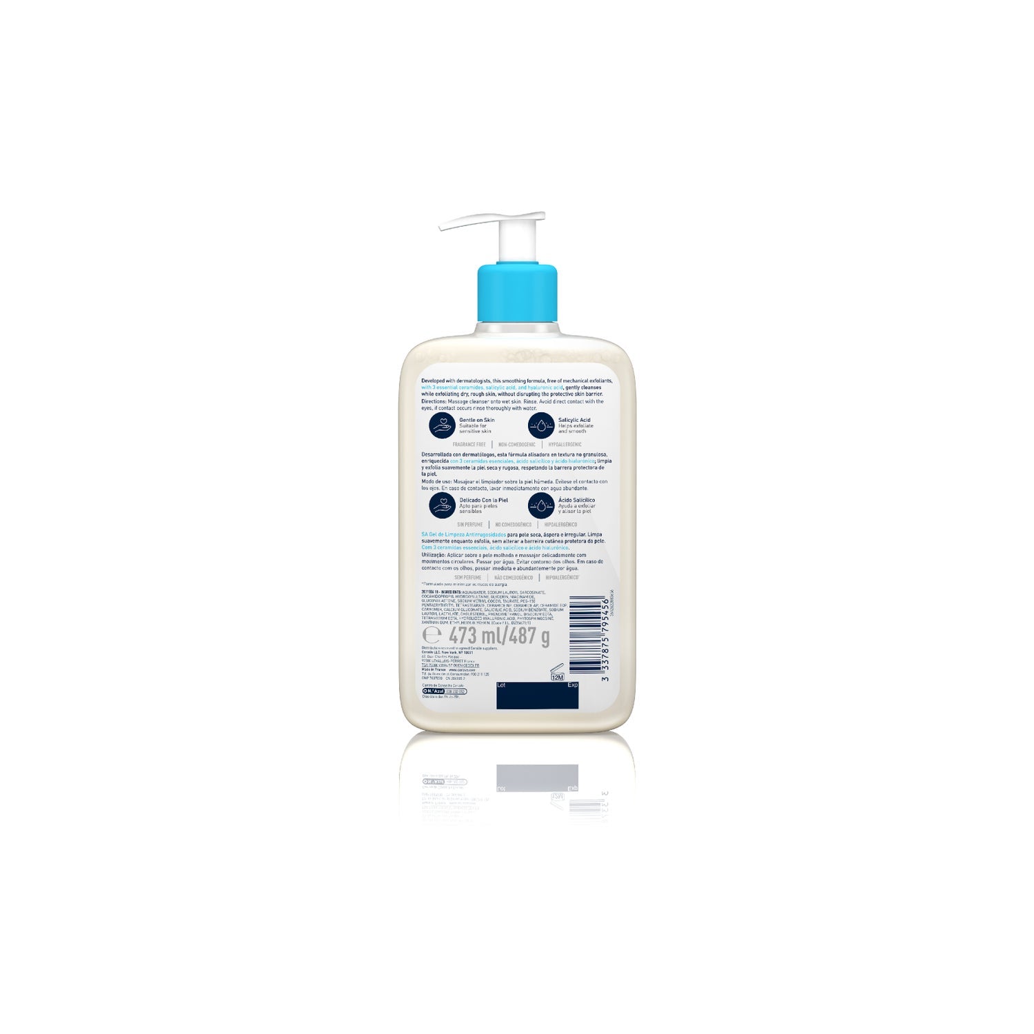 CeraVe® SA Gel Limpiador Anti Rugosidades 473ml