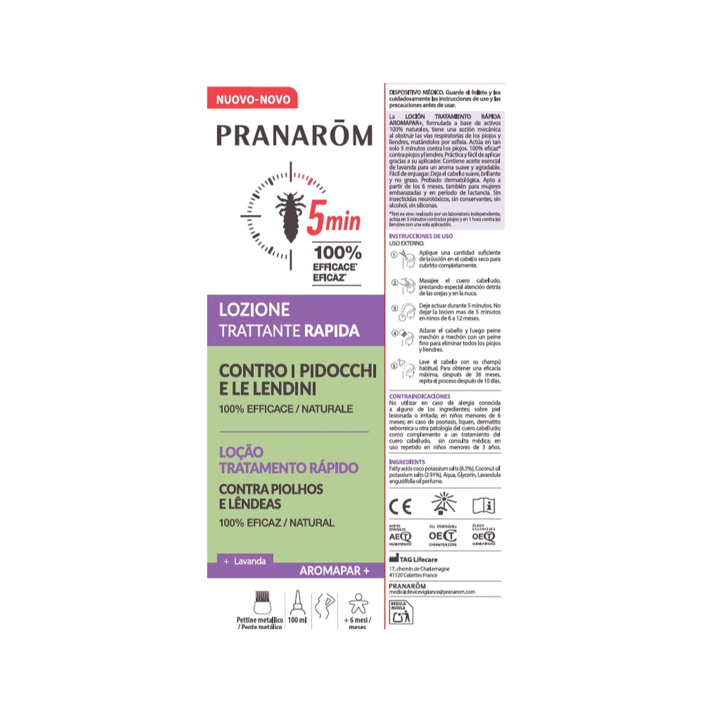 Pranarôm Aromapar+ Loción Tratamiento Flash 100ml
