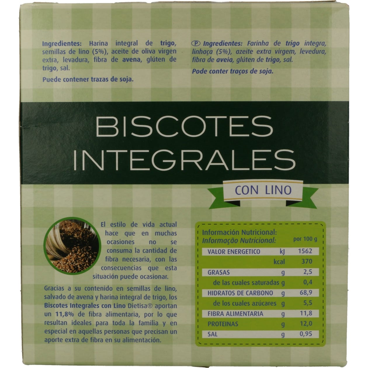 Biscoitos Dietisa Crisp Com Flax 270g
