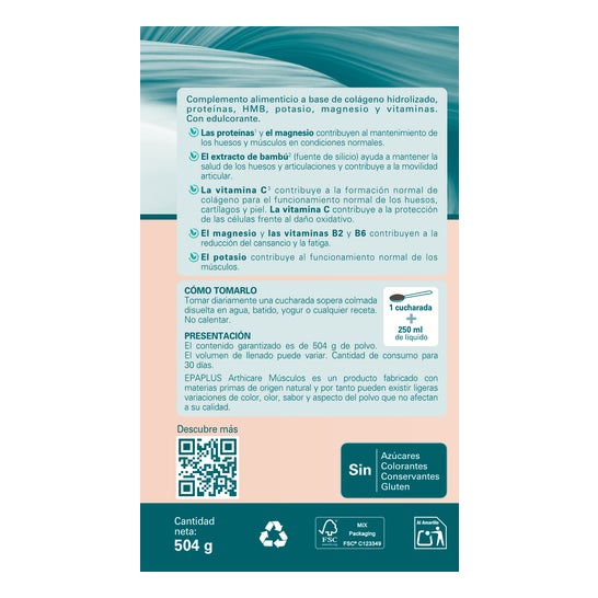 Epaplus Arthicare Músculos Colágeno Antiox Chocolate 504g
