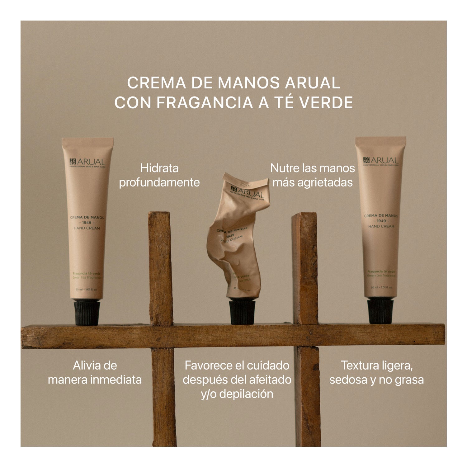 Arual Crema de Manos Fragancia Té Verde 30ml