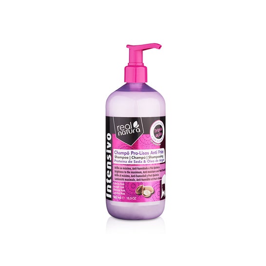 Real Natura Champú sin Sal Pro-Lisos Anti Frizz Argán 500 ml