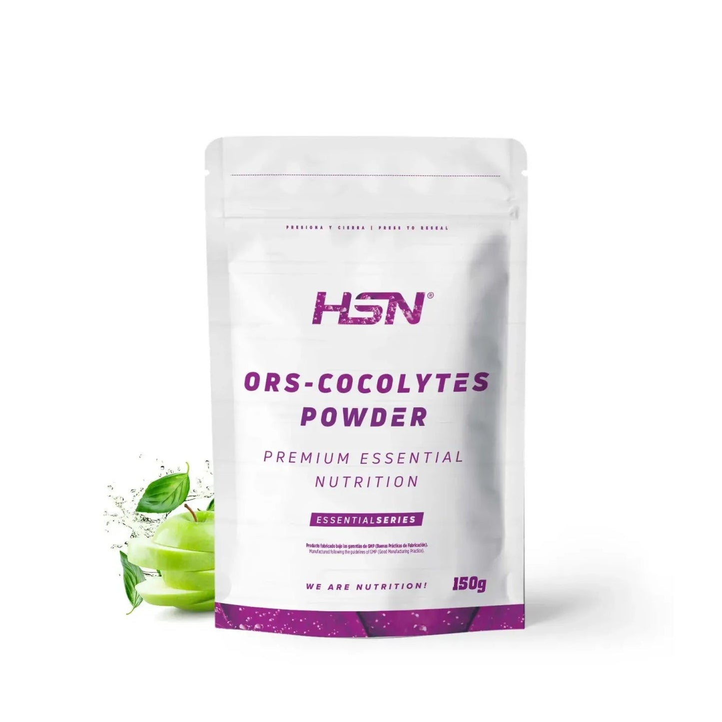 HSN ORS Cocolytes Agua de Coco + Electrolitos en Polvo Manzana 150g