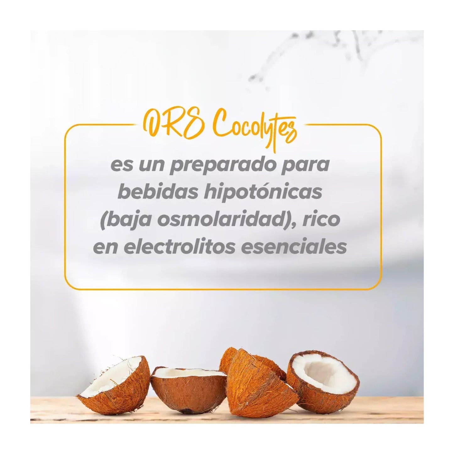 HSN ORS Cocolytes Agua de Coco + Electrolitos en Polvo Manzana 150g