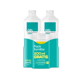 Inibsa Pack Gel Dermatológico 2x1000ml + Champú 200ml