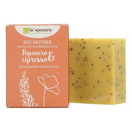 La Saponaria Jabón en Pastilla Amapola y Ciprés 100g