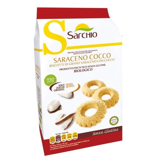 Sarchio Galletas Trigo Sarraceno Coco Sin Gluten 200 g