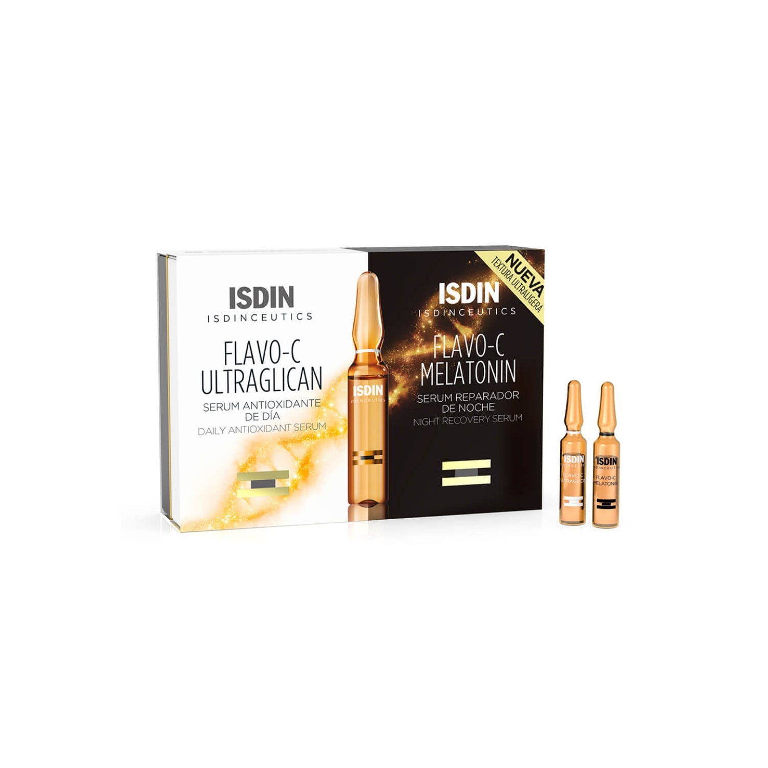 ISDIN Isdinceutics Flavo-C Pack Ultraglican 10amp + Melatonin 10amp