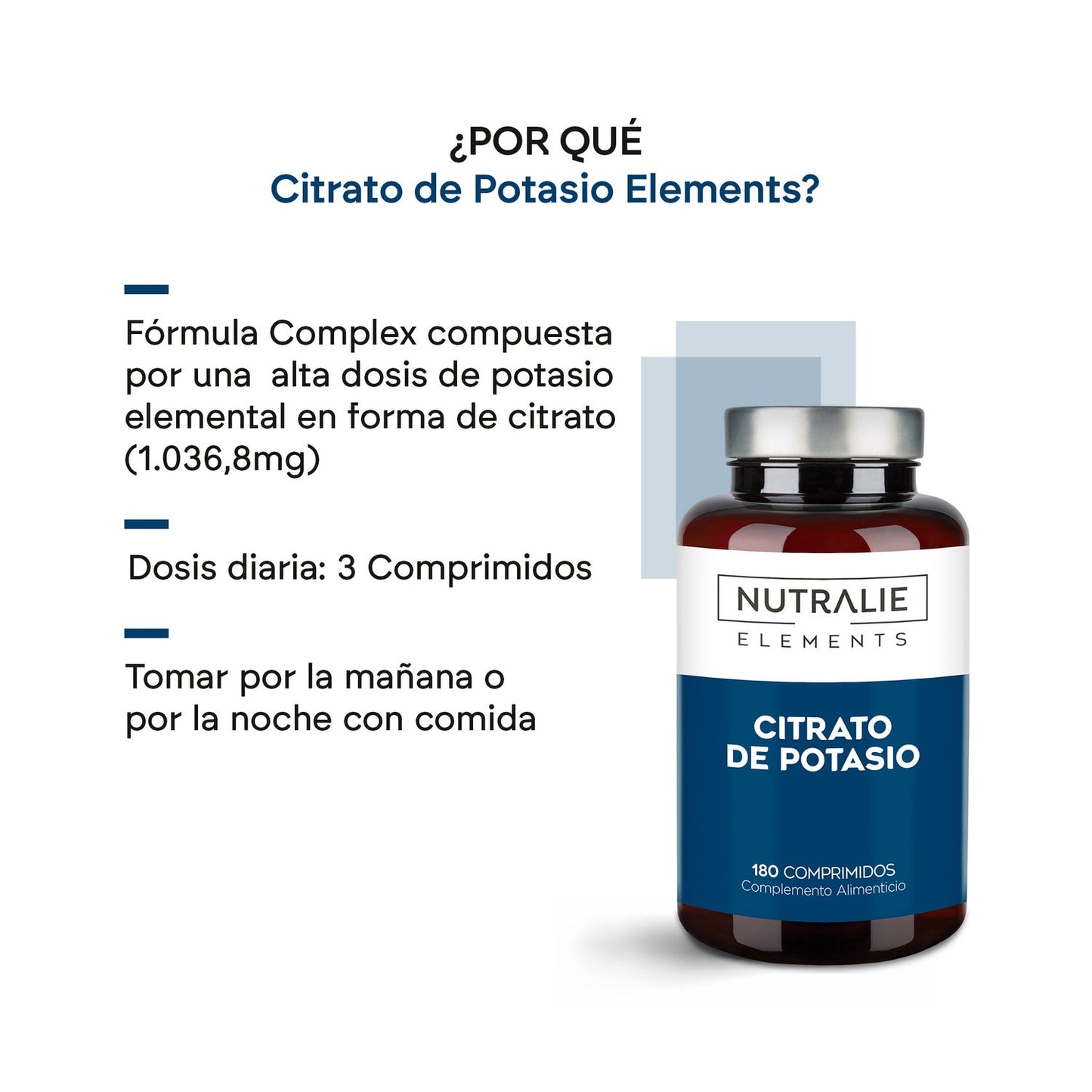Nutralie Citrato de Potasio 2880 mg Músculos 180 comp