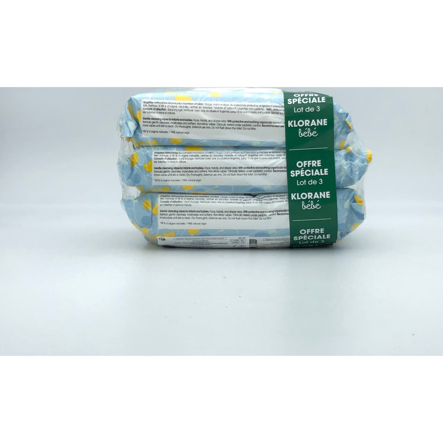 Klorane Bebé Toallitas Limpiadoras Suaves 3x70uds