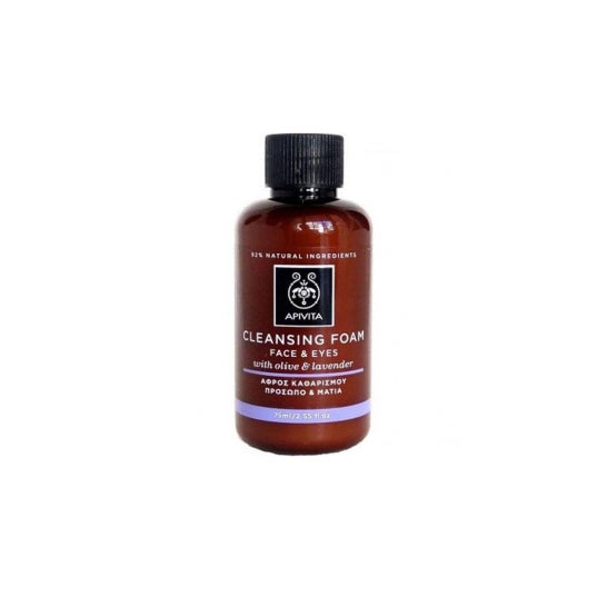 Apivita Mini Crema Facial y Espuma Limpiadora Ojos con Oliva y L