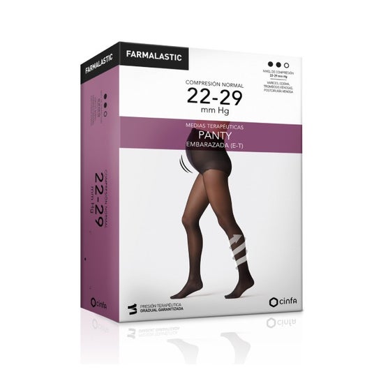 Farmalastic panty embarazada (E-T) compresión normal T-grande beige