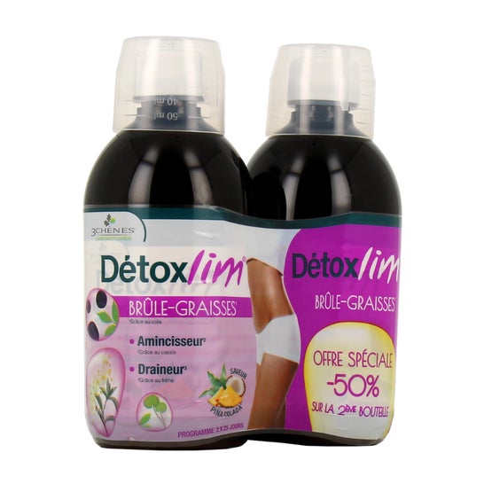 Les 3 Chênes Detoxlim Quemagrasas 2x500 ml