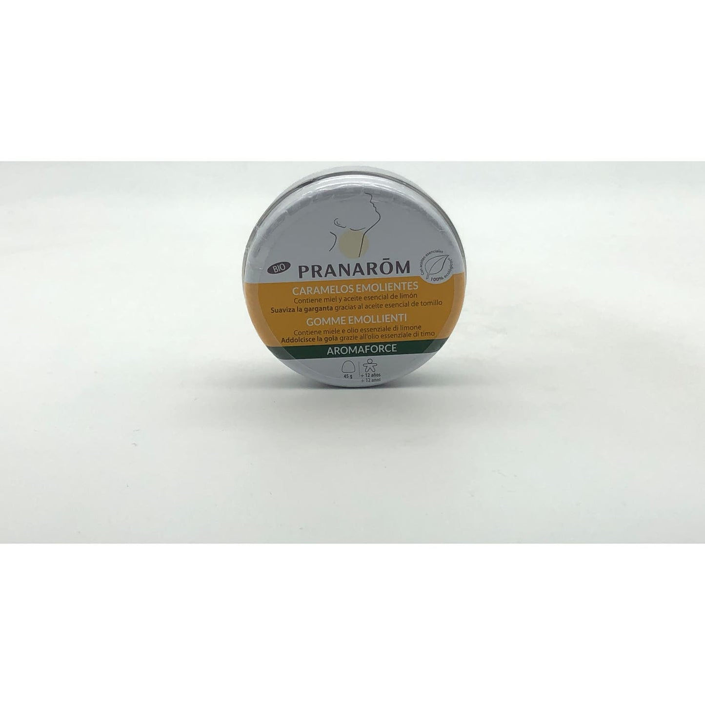Pranarôm Aromaforce Caramelos Emolientes Miel y Limón BIO 45g