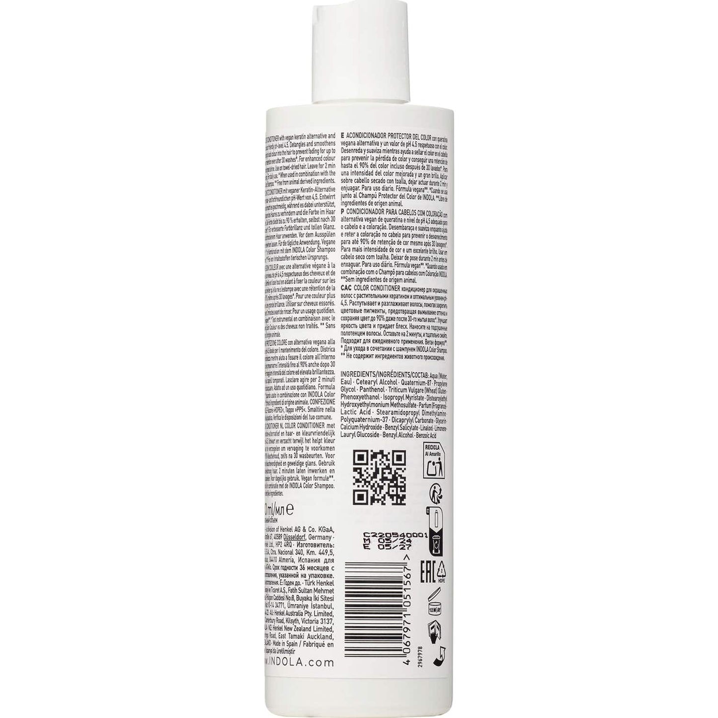 Indola Acondicionador protector del color para cabello teñido 300ml