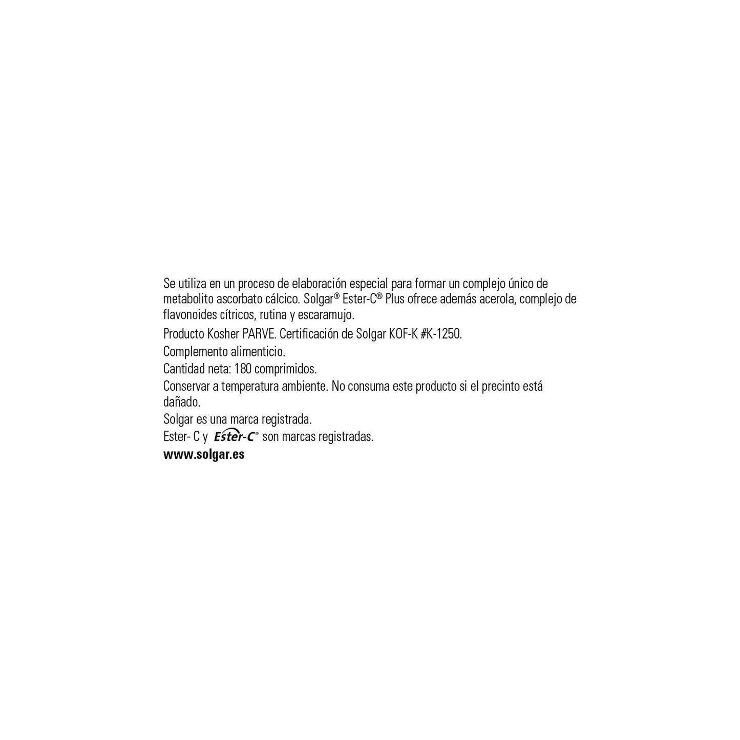 Solgar Ester-C Plus Vitamina C 1000mg 180comp