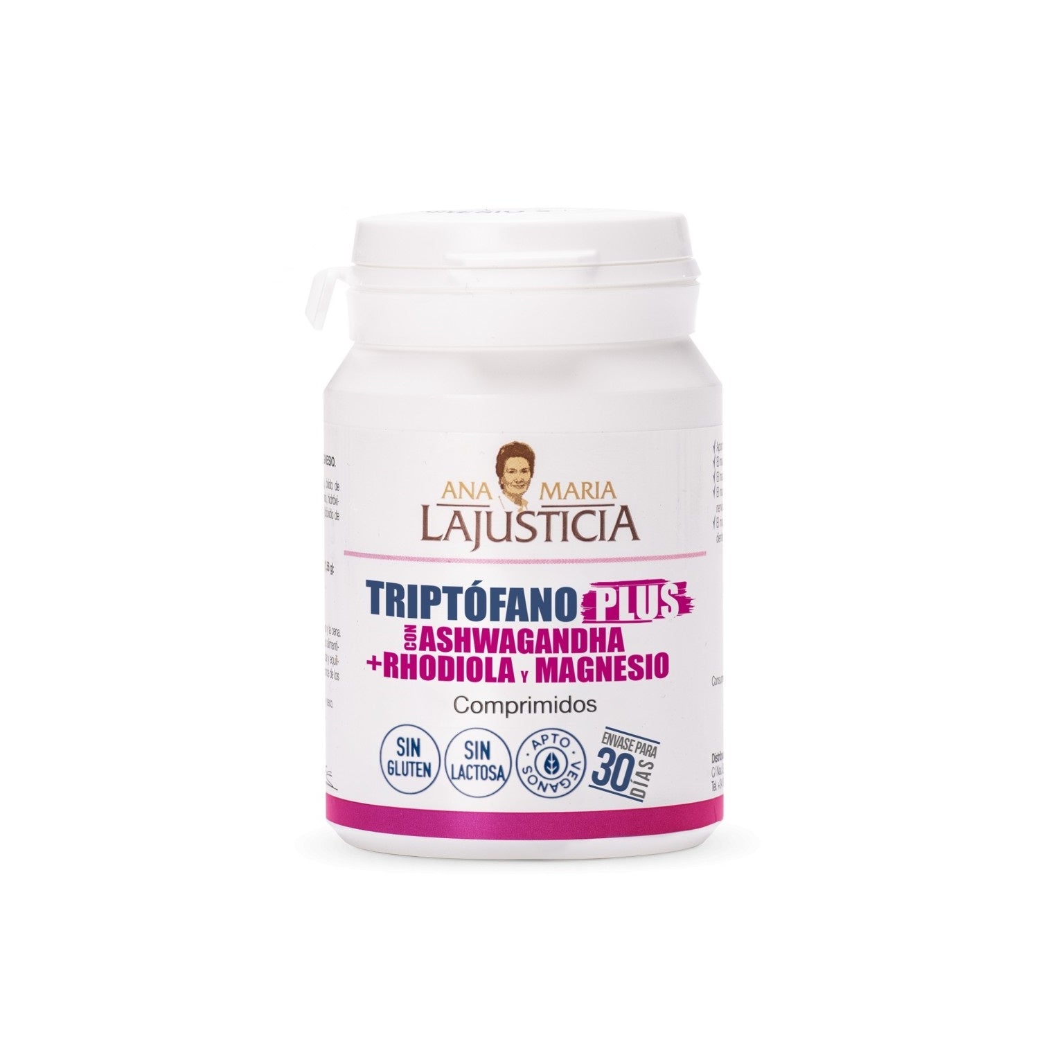 Ana Maria Lajusticia Triptófano Plus con Ashwagandha + Rhodiola y Magnesio 60comp