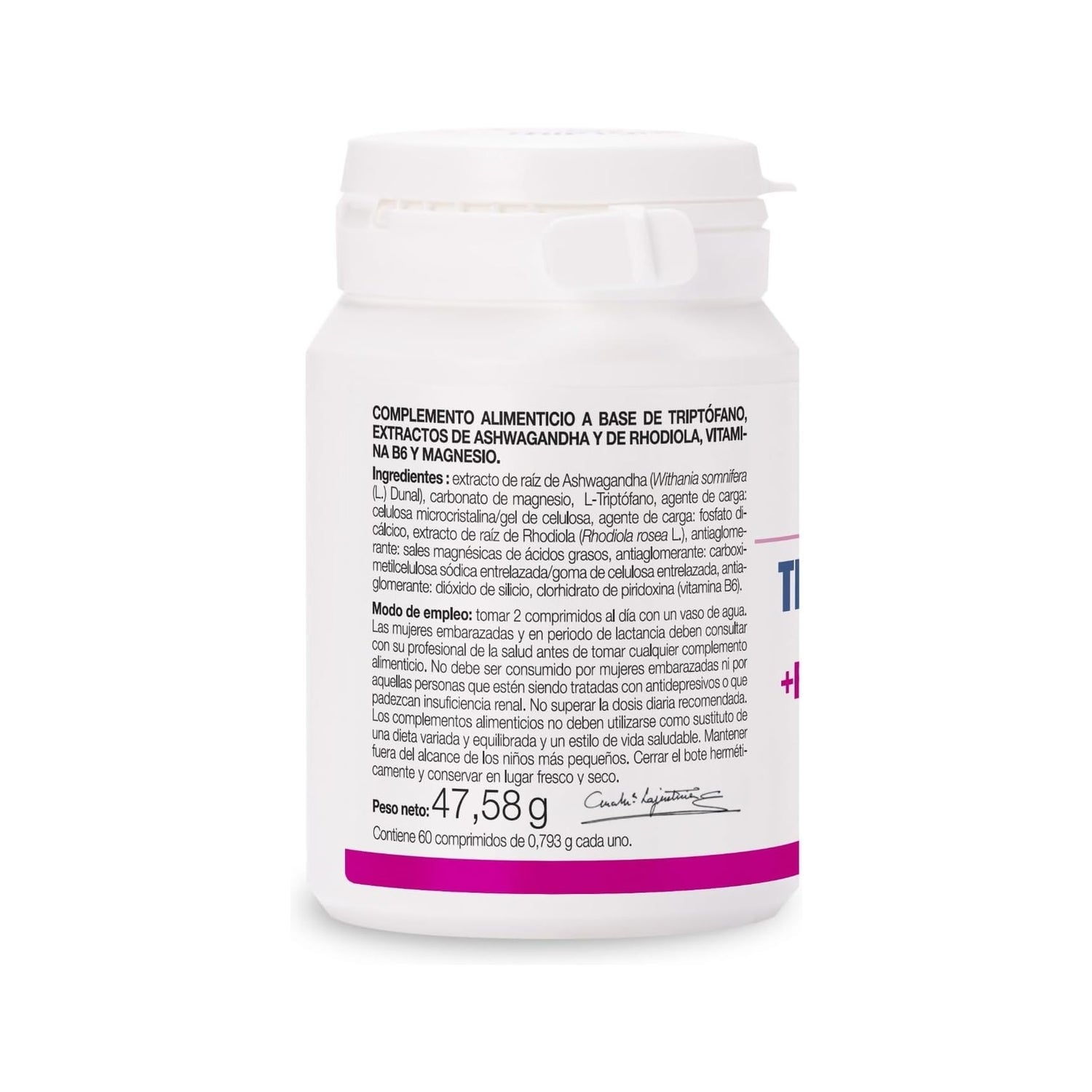 Ana Maria Lajusticia Triptófano Plus con Ashwagandha + Rhodiola y Magnesio 60comp