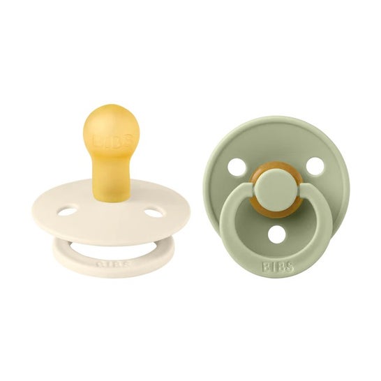 Bibs Chupete Ivory Sage 0-6 Meses Talla 1 1 Par
