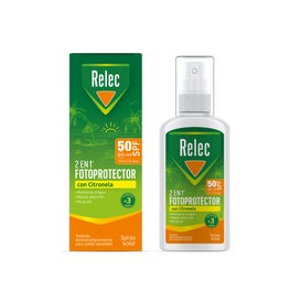 Relec 2en1 Fotoprotector SPF50 y Repelente con Citronela 100ml