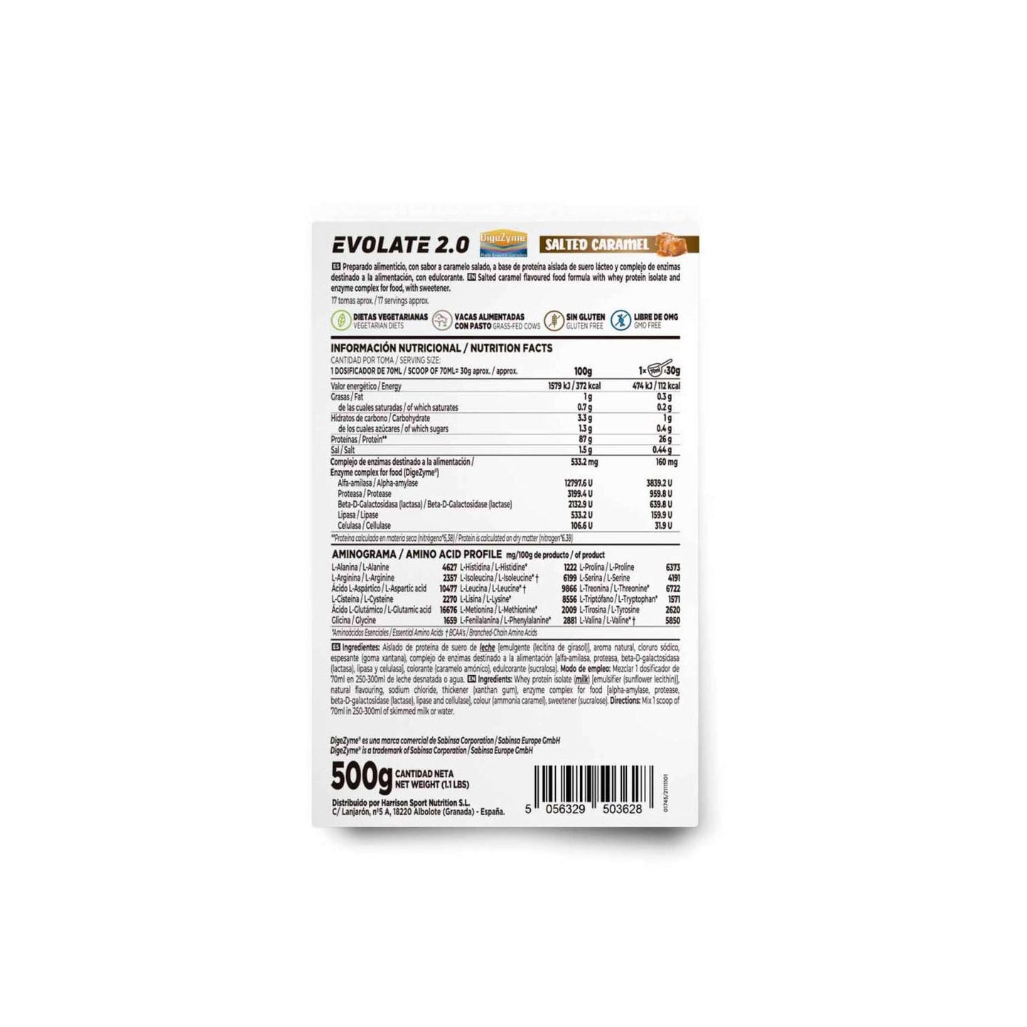 HSN Evolate 2.0 Whey Isolate CFM Caramelo Salado 500g