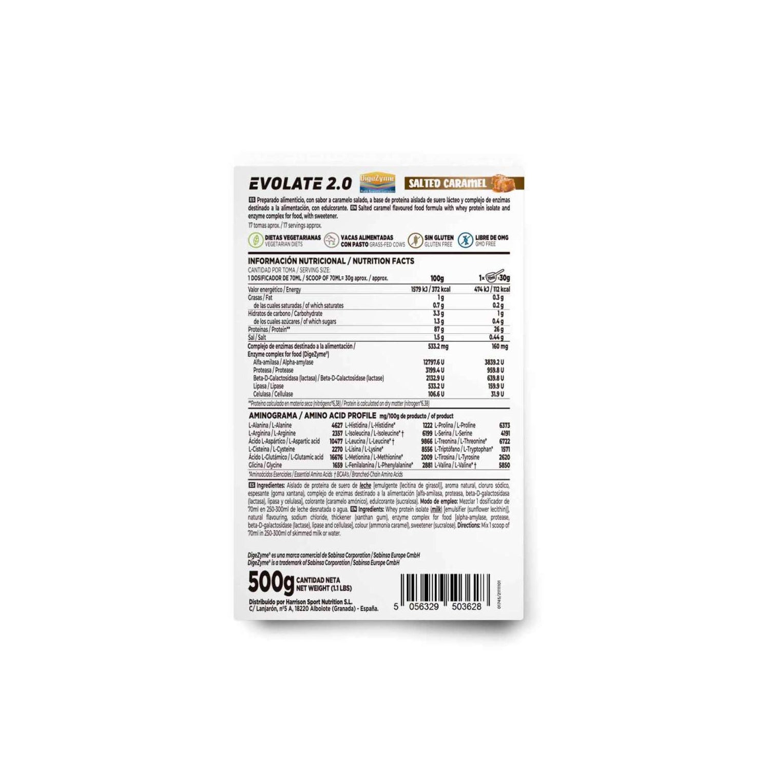 HSN Evolate 2.0 Whey Isolate CFM Caramelo Salado 500g