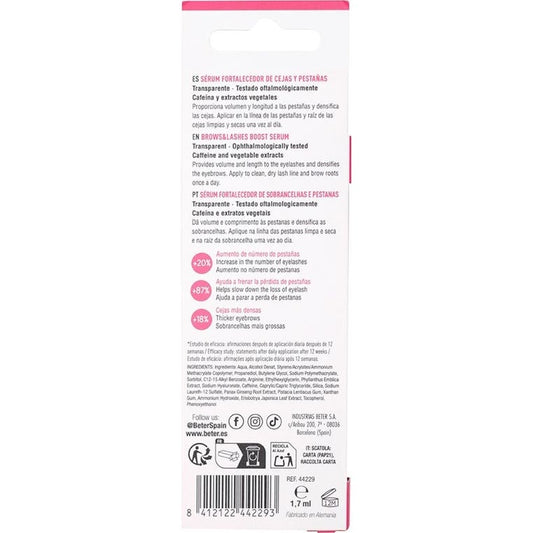 Beter Sérum Fortalecedor Cejas y Pestañas 1.7 ml