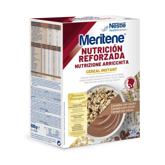 Meritene Nutrición Reforzada Cereal Instant Cereales con Cacao 600g