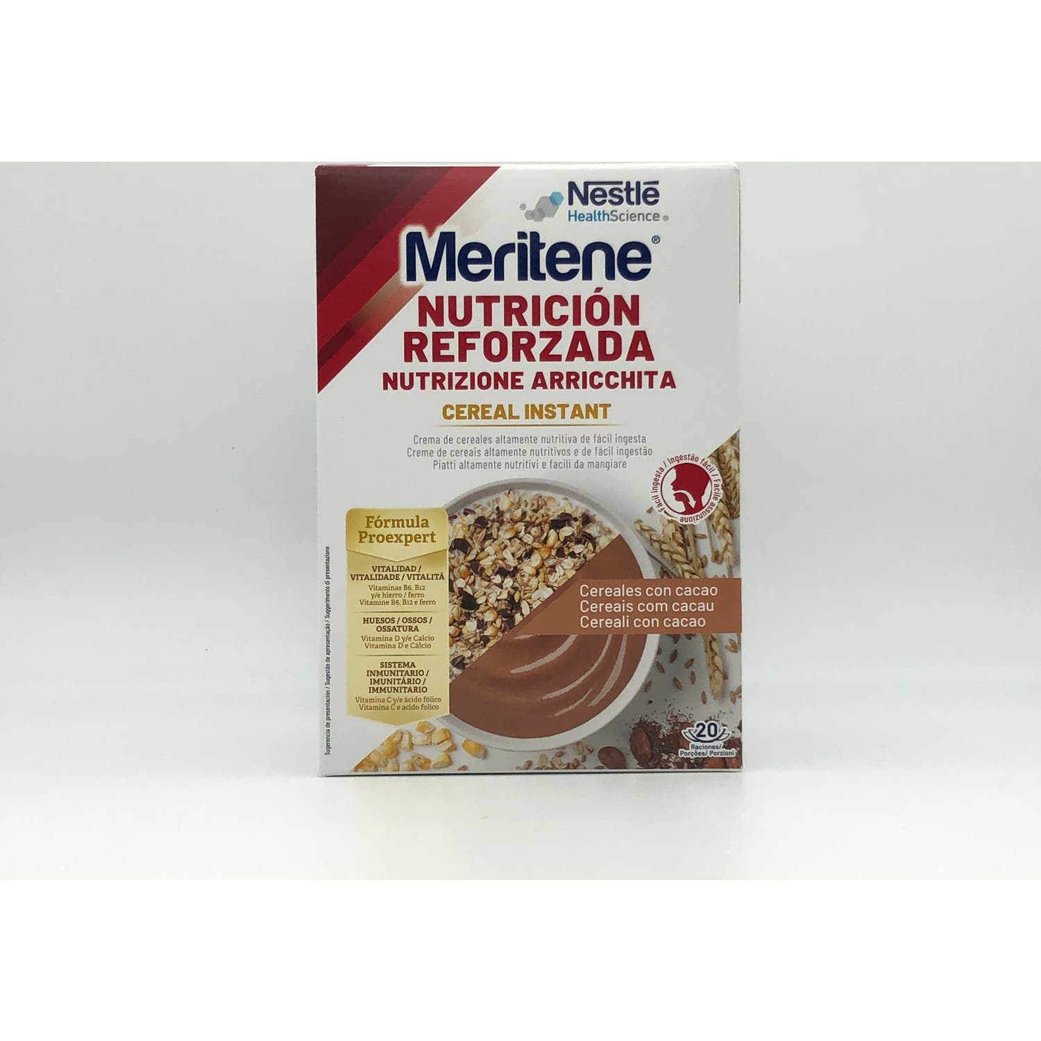 Meritene Nutrición Reforzada Cereal Instant Cereales con Cacao 600g