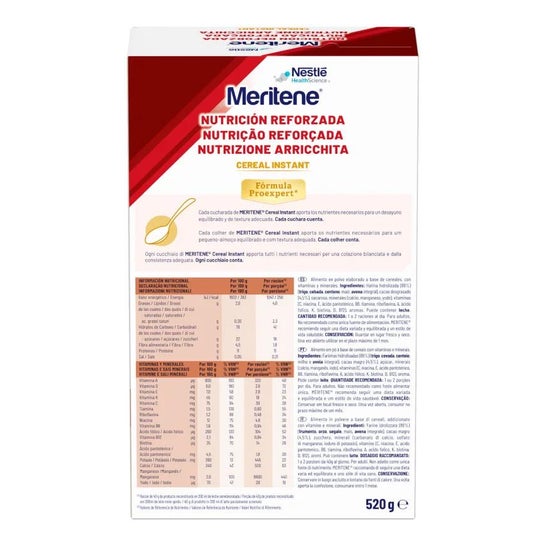Meritene Nutrición Reforzada Cereal Instant Cereales con Cacao 600g