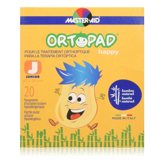 Ortopad® Happy parche ocular junior 20uds