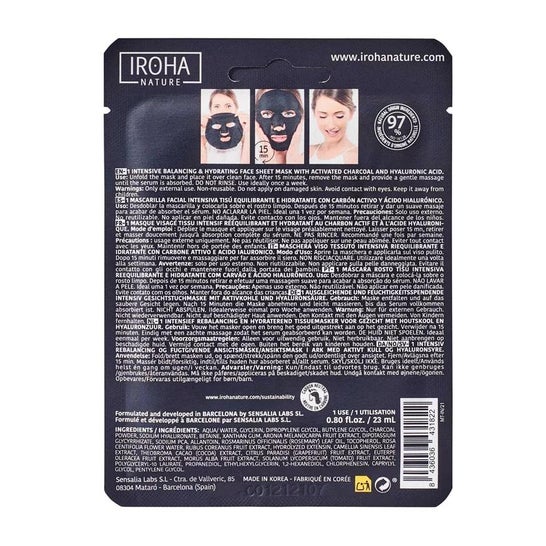 Iroha Nature Mascarilla Peel Off Detox Carbón 20ml