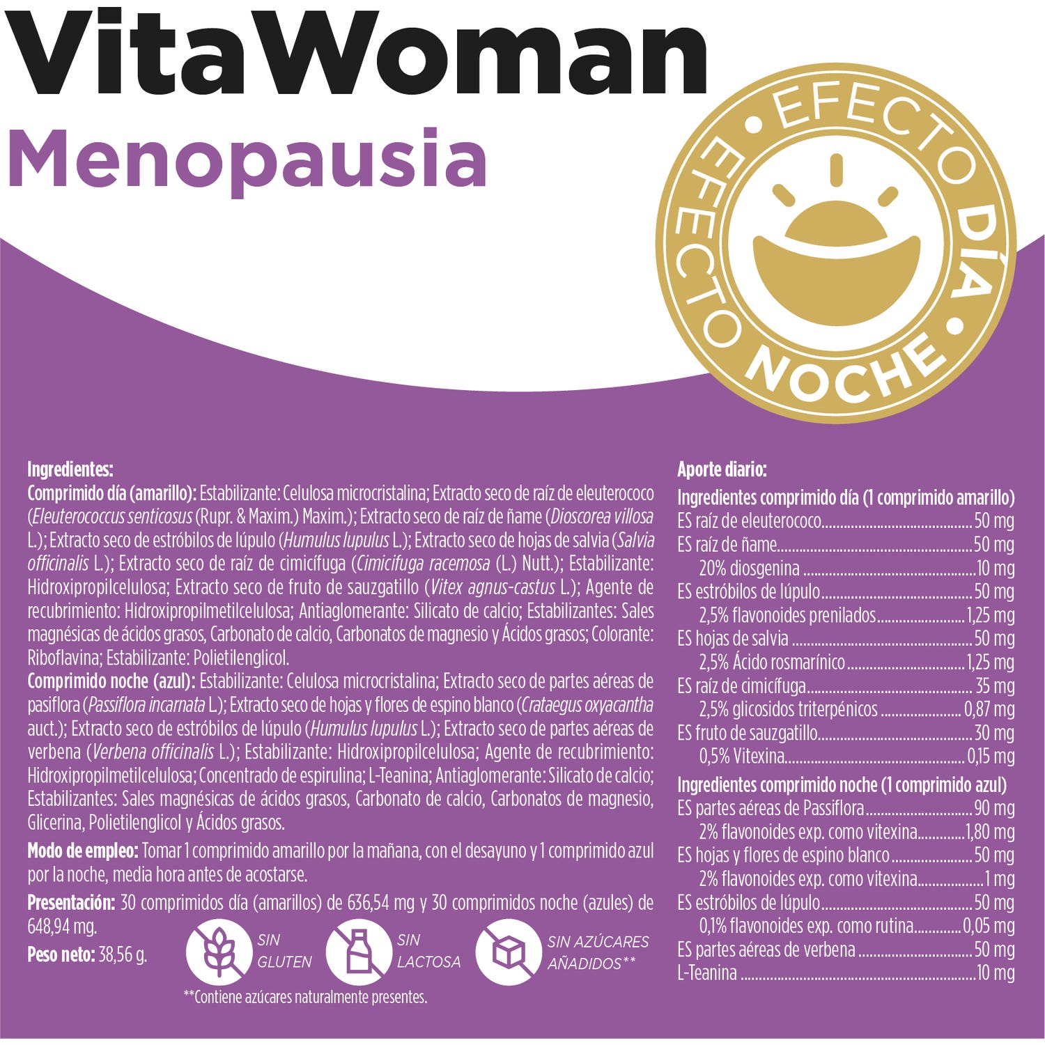 Eladiet VitaWoman Menopausia 30 + 30comp