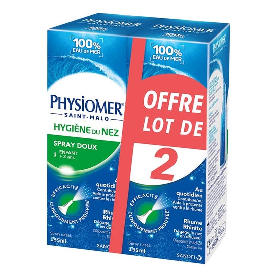 Physiomer Spray Suave Higiene Nasal 2x135ml
