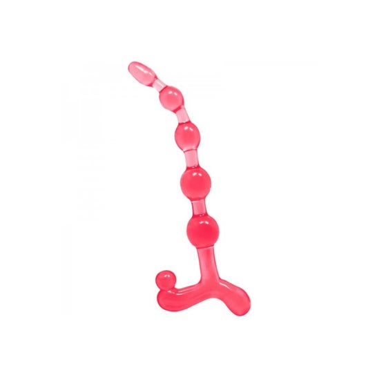 Baile Bendy Twist Anal Beads Red 1ud