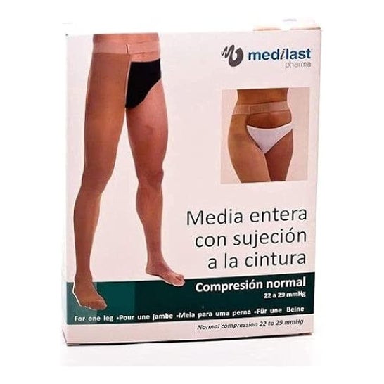 Medilast media pierna izquierda hasta cintura caballero T-L 1ud
